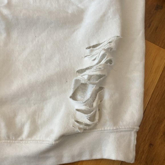 Carmar Women’s Black and White Distressed Sweatshirt Size S - Picture 2 of 8